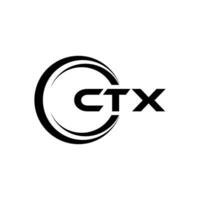 ctx Logo Design, Inspiration zum ein einzigartig Identität. modern Eleganz und kreativ Design. Wasserzeichen Ihre Erfolg mit das auffällig diese Logo. vektor