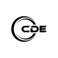 cde logotyp design, inspiration för en unik identitet. modern elegans och kreativ design. vattenmärke din Framgång med de slående detta logotyp. vektor