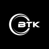 btk Logo Design, Inspiration zum ein einzigartig Identität. modern Eleganz und kreativ Design. Wasserzeichen Ihre Erfolg mit das auffällig diese Logo. vektor