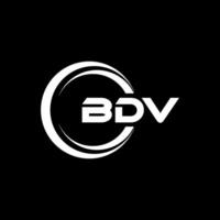 bdv logotyp design, inspiration för en unik identitet. modern elegans och kreativ design. vattenmärke din Framgång med de slående detta logotyp. vektor