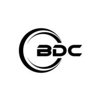 bdc logotyp design, inspiration för en unik identitet. modern elegans och kreativ design. vattenmärke din Framgång med de slående detta logotyp. vektor