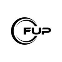 fup Logo Design, Inspiration zum ein einzigartig Identität. modern Eleganz und kreativ Design. Wasserzeichen Ihre Erfolg mit das auffällig diese Logo. vektor