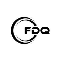 fdq logotyp design, inspiration för en unik identitet. modern elegans och kreativ design. vattenmärke din Framgång med de slående detta logotyp. vektor
