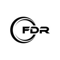 fdr Logo Design, Inspiration zum ein einzigartig Identität. modern Eleganz und kreativ Design. Wasserzeichen Ihre Erfolg mit das auffällig diese Logo. vektor