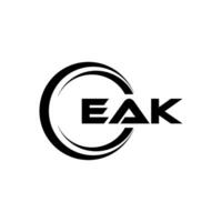 eak Logo Design, Inspiration zum ein einzigartig Identität. modern Eleganz und kreativ Design. Wasserzeichen Ihre Erfolg mit das auffällig diese Logo. vektor