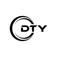 dty logotyp design, inspiration för en unik identitet. modern elegans och kreativ design. vattenmärke din Framgång med de slående detta logotyp. vektor