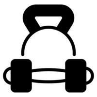 Fitnessstudio Ausrüstung Symbol Illustration vektor