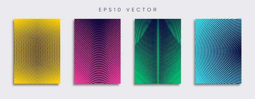 Minimale Vector-Cover-Designs. Zukünftige Plakatschablone. vektor