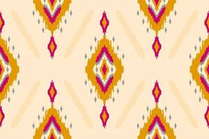 Stoff-Ikat-Musterkunst. geometrisches ethnisches nahtloses muster traditionell. amerikanischer, mexikanischer Stil. vektor