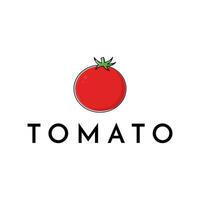 Gemüse Tomate frisch Linien Kunst bunt Logo Design Vektor Symbol Symbol Illustration