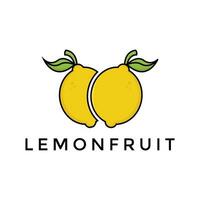 Scheibe Zitrone Obst Logo zum Geschäft vektor