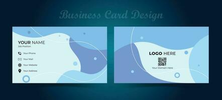 Geschäft Karten Design und Vektor modern und kreativ Blau Geschäft Karte Vorlage