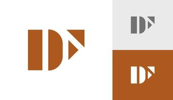 Brief df Initiale Monogramm Logo Design Vektor