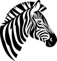 zebra huvud logotyp vektor , berg zebra, allmänning zebra, slätter zebra, burchells zebra logotyp svart och vit stock vektor bild