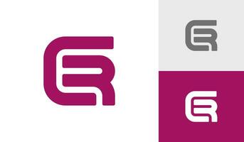 Brief cr Initiale Monogramm Logo Design vektor