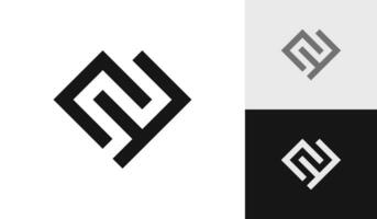 brev jfr första monogram logotyp design vektor