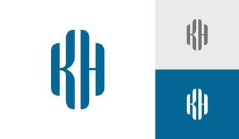 brev kh eller första kh monogram logotyp design vektor för mode företag