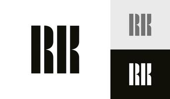 Brief rk Initiale Monogramm Logo Design vektor