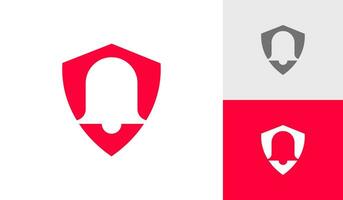 Sicherheit Alarm Logo Design Vektor