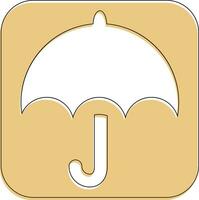 Regenschirm Symbol zum Dekoration und Design. vektor