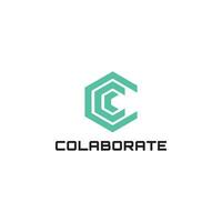 Brief cc und c Logo Design Vektor Vorlage im Grün Farbe isoliert im Weiß Hintergrund angewendet zum online Gemeinschaft von Std Profis Logo Design Inspiration Vorlage