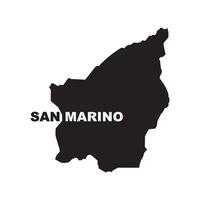 san Marino Karte Symbol vektor