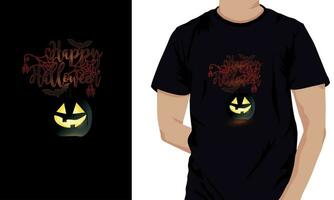 halloween t-shirt mönster vektor
