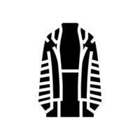 Tallit Gebet Schal Glyphe Symbol Vektor Illustration