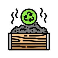 kompostering miljö- Färg ikon vektor illustration