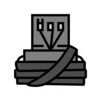 Tefillin Phylakterien Farbe Symbol Vektor Illustration