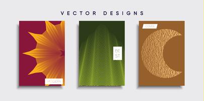 Minimale Vector-Cover-Designs. Zukünftige Plakatschablone. vektor