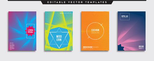 Minimale Vector-Cover-Designs. Zukünftige Plakatschablone. vektor