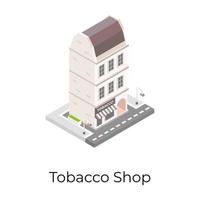 tobak och cigaretter butik vektor