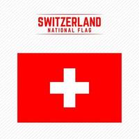 Schweiz nationella flagga vektor