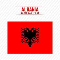 albaniens nationella flagga vektor