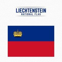 Nationalflagge von Liechtenstein vektor