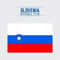 Sloveniens nationella flagga vektor