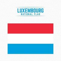 Luxemburgs nationella flagga vektor