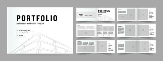 Landschaft Portfolio Design vektor