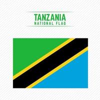 tanzanias nationella flagga vektor