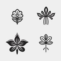 Blume Symbol Sammlung - - Vektor Illustration