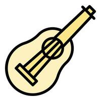 ukulele gitarr ikon vektor platt