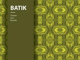 ethnische batik vektor indonesisch muster mode nahtlos vintage textil abstrakt flach kultur kunst