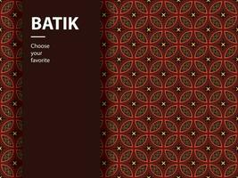 etnisk batik vektor indonesiska mönster mode sömlös vintage textil abstrakt platt kultur konst