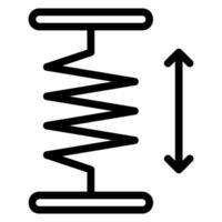 Symbol für die Elastizitätslinie vektor