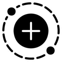 Ionisation Glyphe Symbol vektor