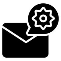 E-Mail-Glyphe-Symbol vektor