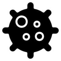 coronavirus glyf ikon vektor