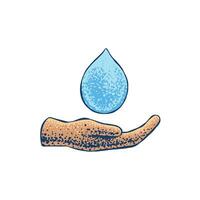 spara vatten ikon illustration vektor