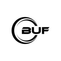 buf Logo Design, Inspiration zum ein einzigartig Identität. modern Eleganz und kreativ Design. Wasserzeichen Ihre Erfolg mit das auffällig diese Logo. vektor